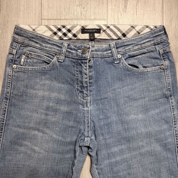 Burberry London Bootcut Medium Wash Denim Jeans Size 6 - Picture 3 of 9
